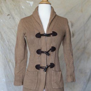 George sweater mid-length toggle closure womens XS